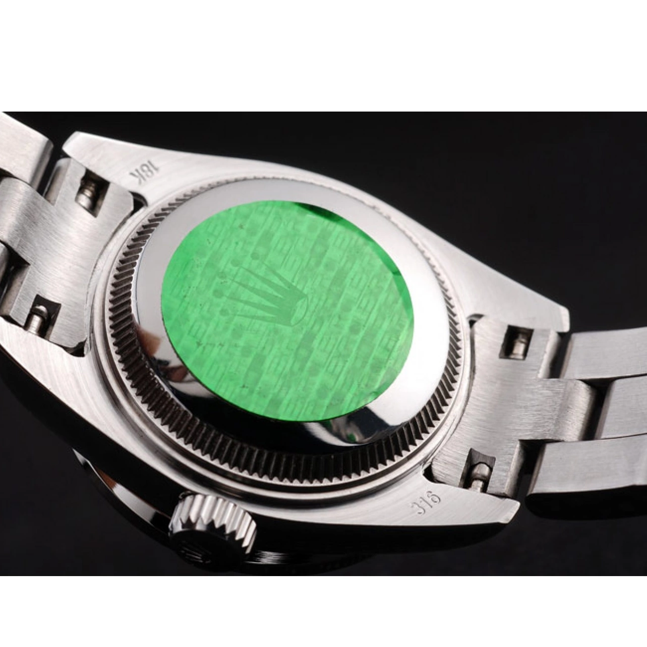 MiroTime 0715 Rolex Explorer Polished Stainless Steel Black Dial 98089